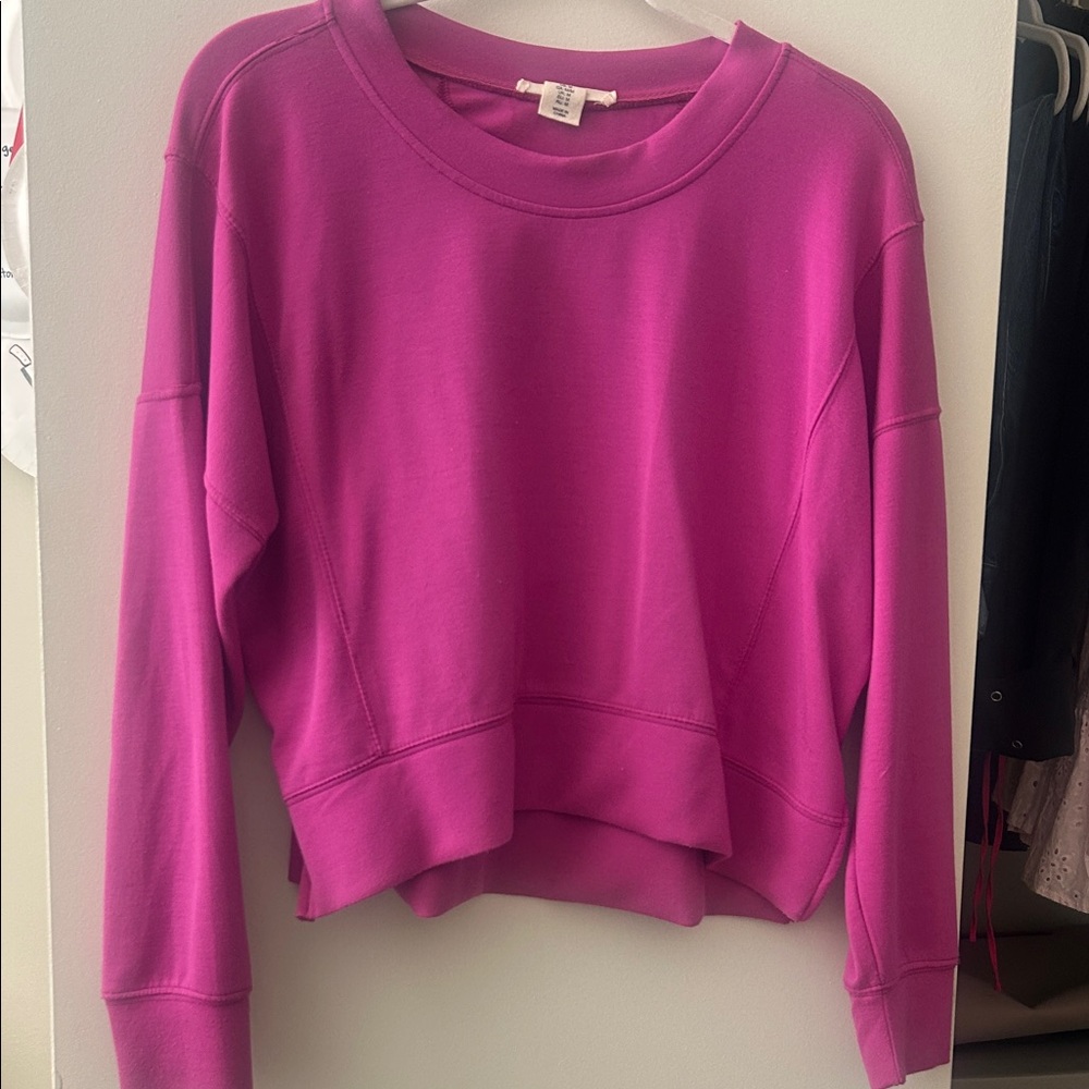 Vibrant Fuchsia Crew Neck Sweater